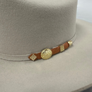 CUADRA Men's 10X Rancher and Ostrich Belly hatband Cowboy Hat CF10031240