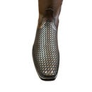 CUADRA Men's Crust Denver Oxford Genuine Leather Laser & Woven Zipper Narrow Square Toe Western Boot CU817