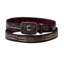CUADRA Men's Fuscus Leather Cowboy Belt BC351