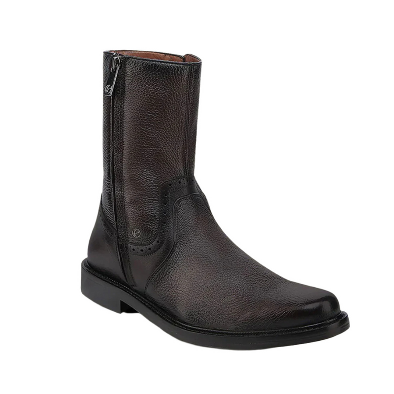 Bota urbana CUADRA de piel bovina con cremallera para hombre FC861