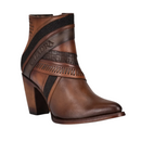 CUADRA Women's Ankle Engraved Bovine Leather Bootie CU619