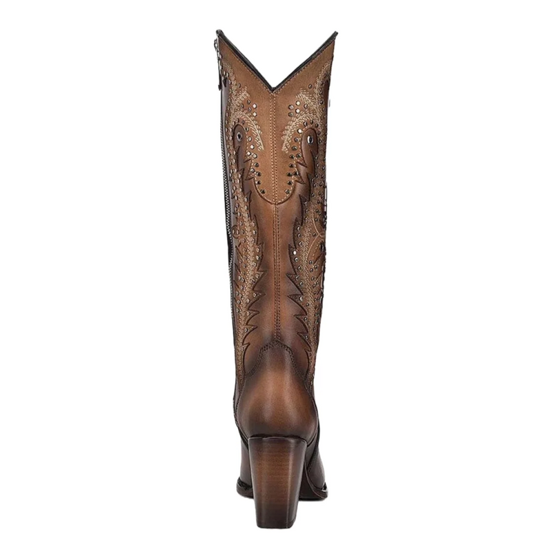 CUADRA Women's Genuine Leather High Rise Western Boot CU763