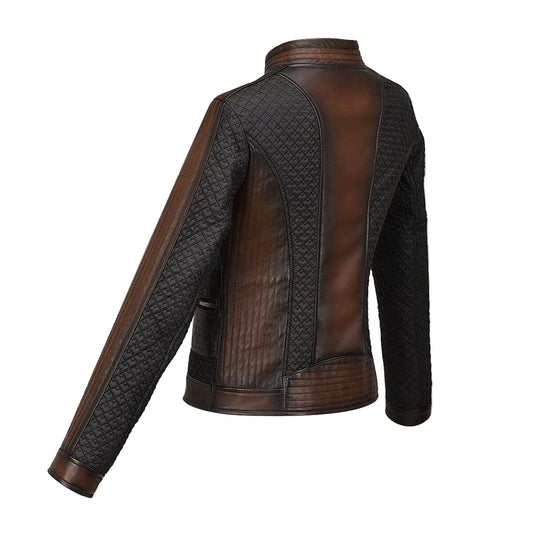 Chaqueta de piel de cordero auténtica para mujer CUADRA JC245
