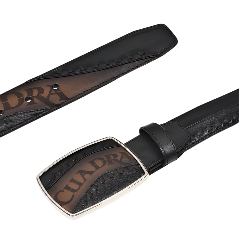 CUADRA Men's Hand-Painted Leather Western Belt BC244