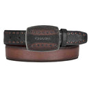 CUADRA Men's Deer Leather Woven Cowboy Belt BC261