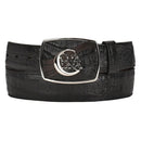 CUADRA Men's Engraved Ultra Fuscus Exotic Leather Belt BC309