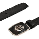 CUADRA Men's Engraved Ultra Fuscus Exotic Leather Belt BC309