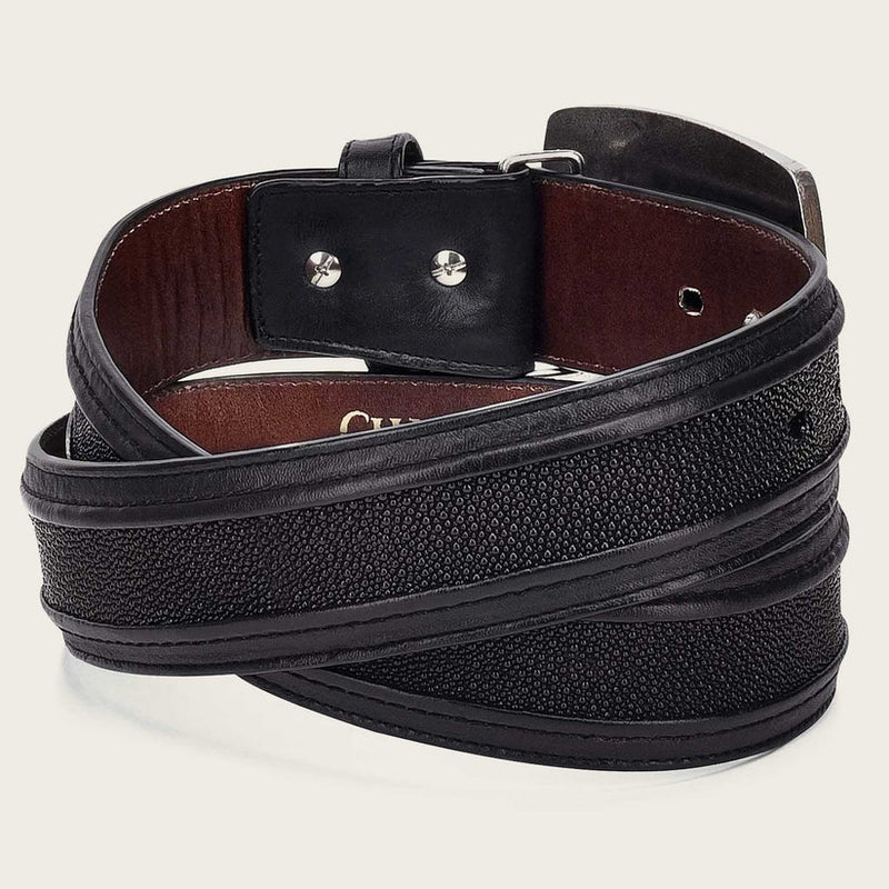 CUADRA Men's Genuine Exotic Leather Western Belt BC170