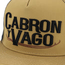 EL VIEJON Cabron y Vago Flat Visor Cap , Mocha