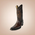 EL GENERAL Men's Exotic Leather Caiman Belly  Western Boot