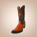 EL GENERAL Men's Genuine Leather Caiman Belly  Western Boot