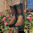 CUADRA Men's Genuine Python Leather, Black