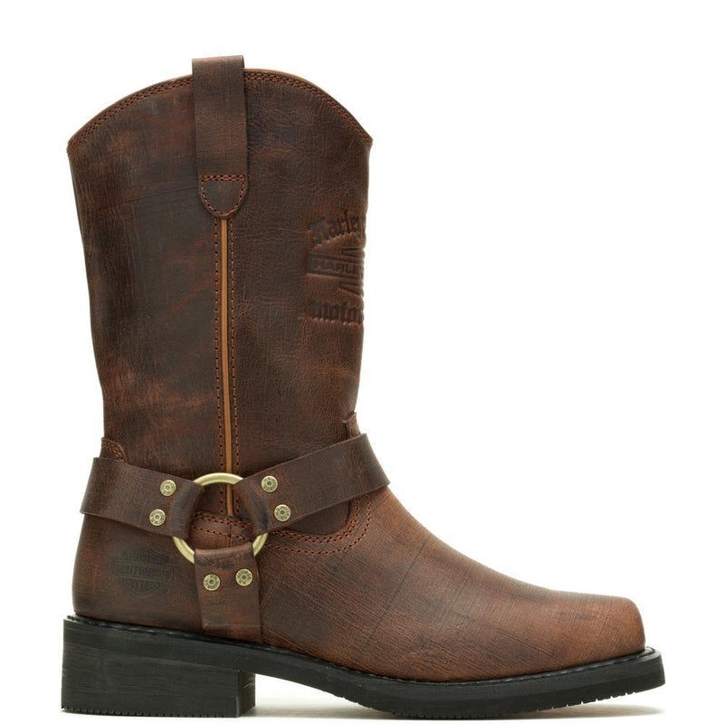 HARLEY DAVIDSON Men's 11 Inch Hustin West Boot, Brown