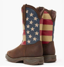 Bota de trabajo DURANGO Rebel con puntera de acero y bandera del oeste para hombre DB020
