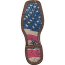 Bota de trabajo DURANGO Rebel con puntera de acero y bandera del oeste para hombre DB020