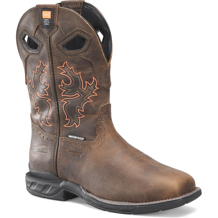 DOUBLE-H Men's REDEEMER 1 Wide Square Toe Waterproof Metguard Comp Toe Roper Workboots DH5379