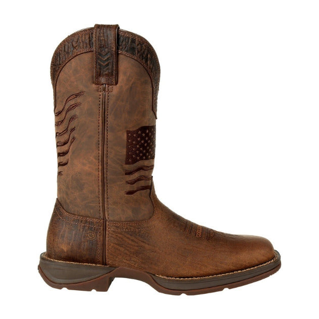 DURANGO Men's Rebel Distressed Flag Embroidery Western Boot DDB0314