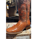 EL GENERAL Women's Texas Genuine Ostrich Western Boot, Brandy
