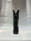 EL GENERAL Men’s Genuine Ostrich Western Boot, Black