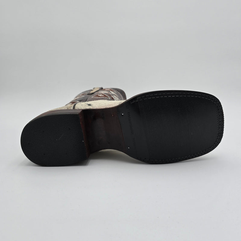 Bota vaquera de piel de vacuno estilo rodeo para hombre EL GENERAL 44862