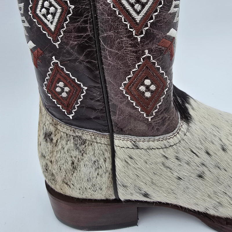 Bota vaquera de piel de vacuno estilo rodeo para hombre EL GENERAL 44862