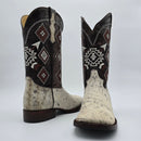 Bota vaquera de piel de vacuno estilo rodeo para hombre EL GENERAL 44862