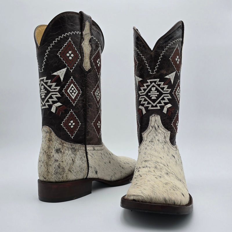 Bota vaquera de piel de vacuno estilo rodeo para hombre EL GENERAL 44862