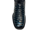 EL GENERAL Men's Rodeo Leather Python Print , Black