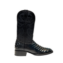 EL GENERAL Men's Rodeo Leather Python Print , Black