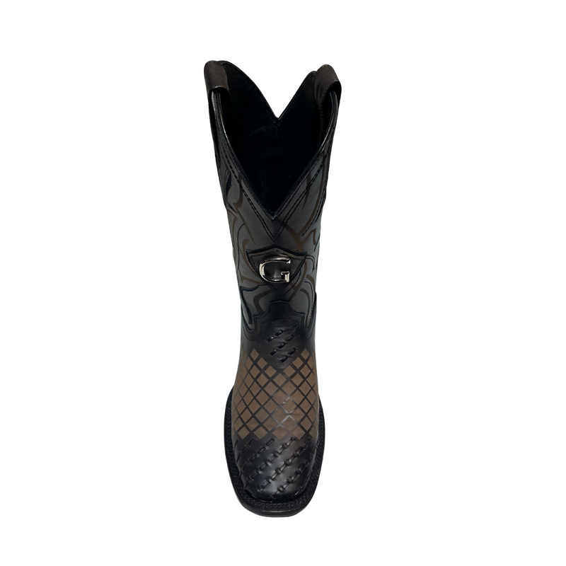 EL GENERAL Men's Rodeo Leather Western Boots, Gris