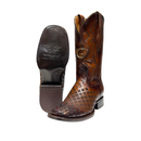 EL GENERAL Men's Rodeo Leather Western Boots, Tabaco