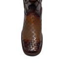 EL GENERAL Men's Rodeo Leather Western Boots, Tabaco