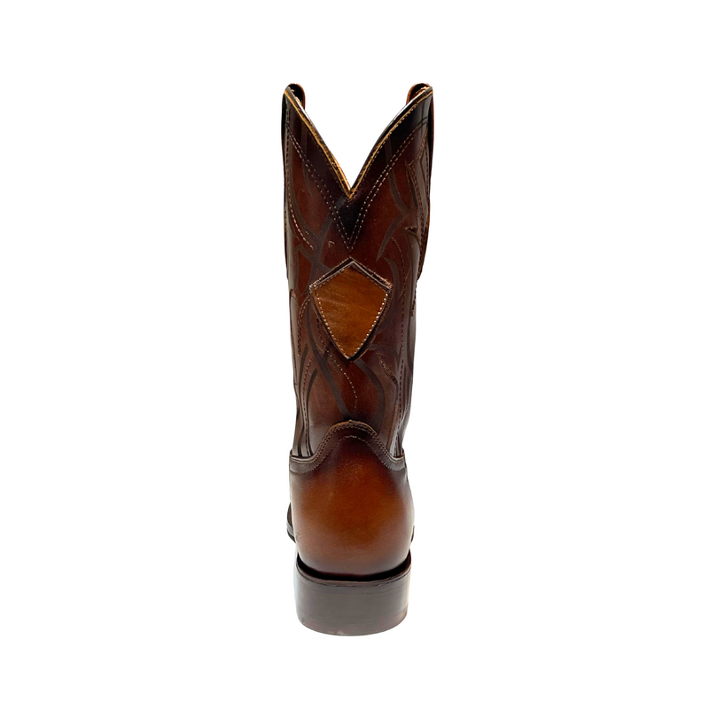 EL GENERAL Men's Rodeo Leather Western Boots, Tabaco