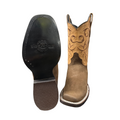 EL SENOR DE LOS CIELOS Men's Rodeo Square Toe Western Boot, Brown