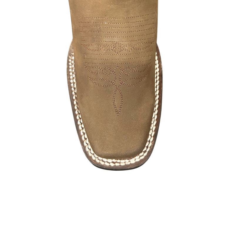 EL SENOR DE LOS CIELOS Men's Rodeo Square Toe Western Boot, Brown