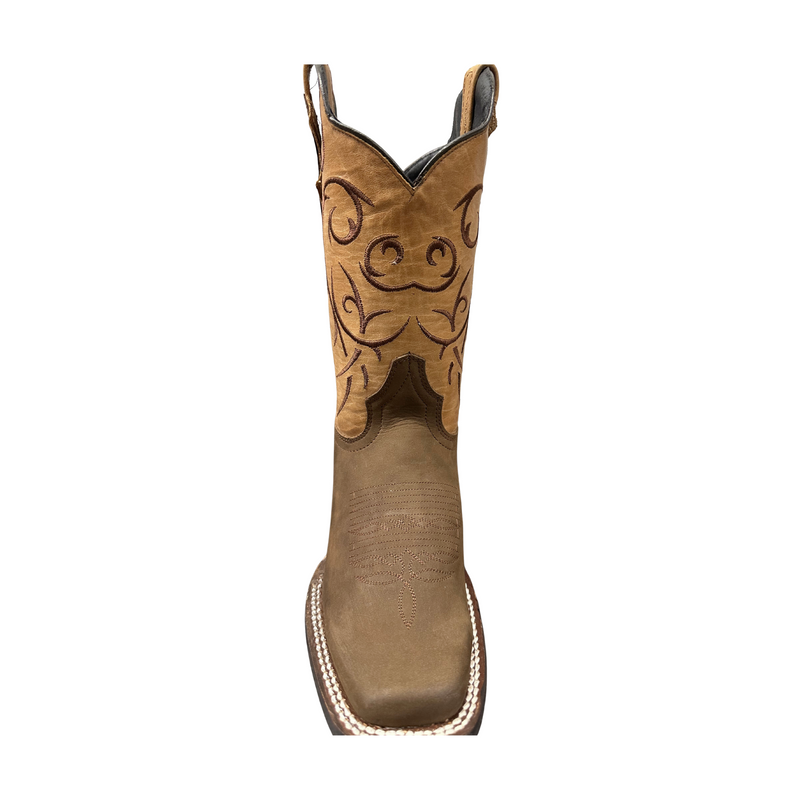 EL SENOR DE LOS CIELOS Men's Rodeo Square Toe Western Boot, Brown