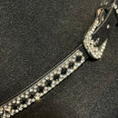EL GENERAL Faux Leather with Black & Clear Rhinestone Pattern Hatband 45228