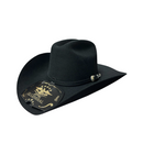 EL GENERAL Men's 100X Joan Sebastian Wool & Rabbit Cowboy Hat, Black