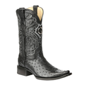 EL GENERAL Men's Genuine Ostrich Leather  Western Boot