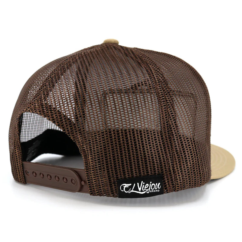 EL VIEJON EVPatch Khaki/Brown Flat Visor Hat