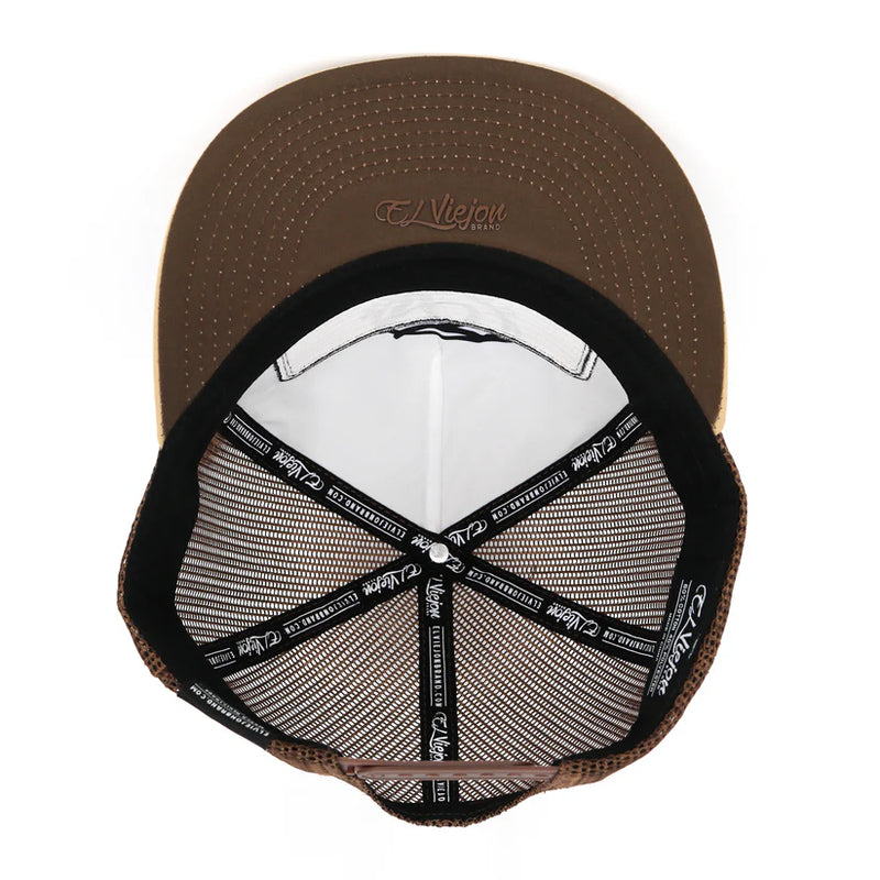 EL VIEJON EVPatch Khaki/Brown Flat Visor Hat