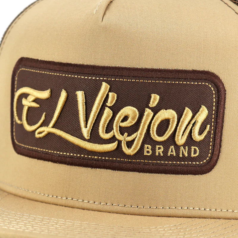 EL VIEJON EVPatch Khaki/Brown Flat Visor Hat