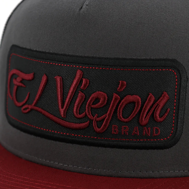EL VIEJON EVPatch Cardinal/Charcoal/Black Visera Plana