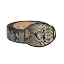 El General Men's Python Leather Western Belt CPY04
