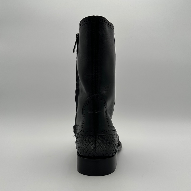CUADRA Men's Franco Cuadra Grey Python R/ Black Cowhide Boot FC880