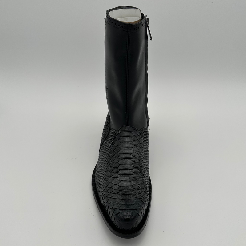 CUADRA Men's Franco Cuadra Grey Python R/ Black Cowhide Boot FC880