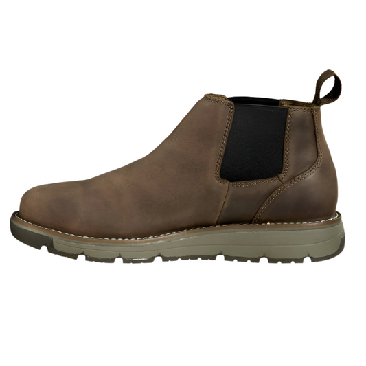 CARHARTT Men's Millbrook Water Resistant Romeo Steel Toe Wedge Work Boot, 4 Inch, Brown