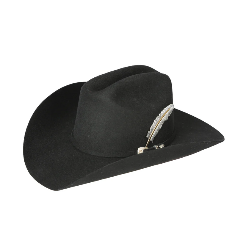 EL GENERAL Two-Tone Metal Hat Feather 45003