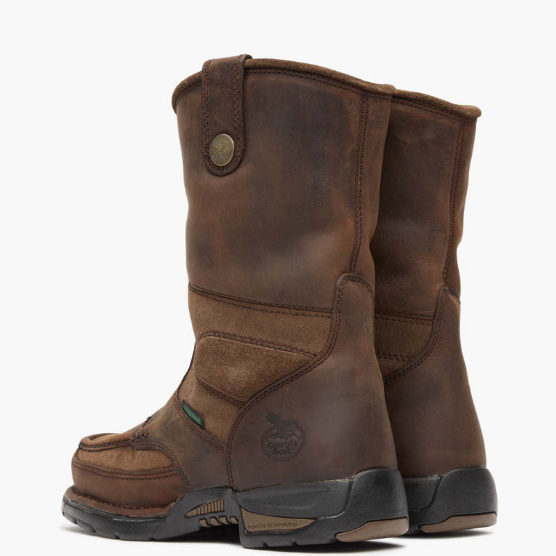 GEORGIA BOOT Men's Athens Waterproof Wellington 10 Inch Work Boot, Brown