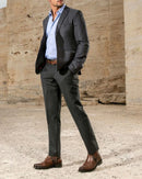 CUADRA Men's Engraved Hand-Painted Leather Chelsea Boots By Franco Cuadra FC630